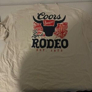 Coors‎ Banquet Cream Rodeo T-Shirt